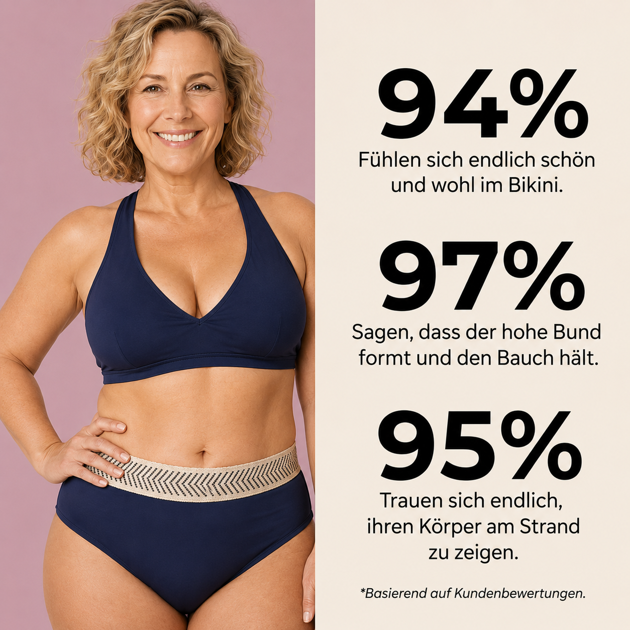 Bauchformender Bikini