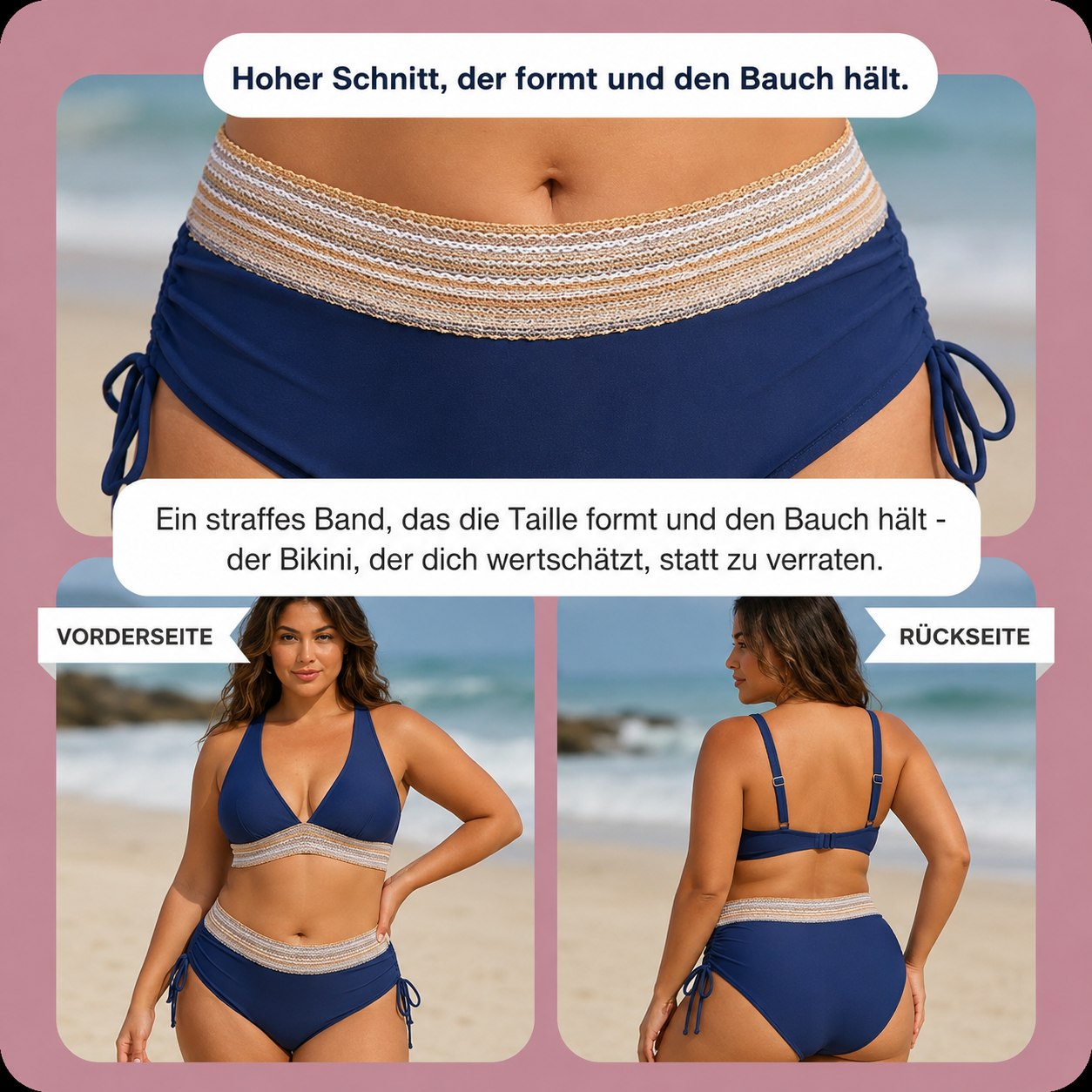 Bauchformender Bikini